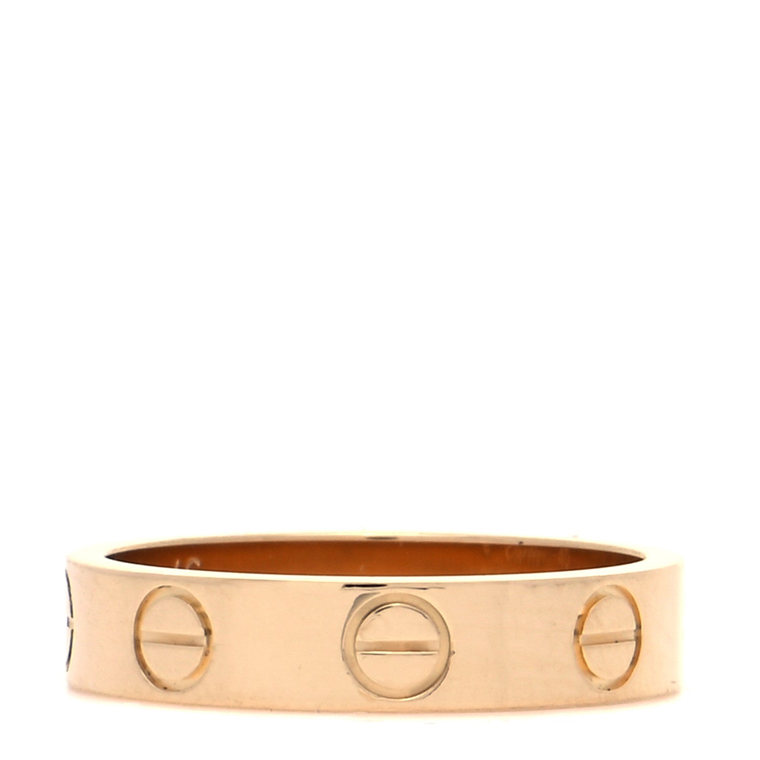 Cartier 18K Yellow Gold 3.5mm LOVE Wedding Band Ring 46 3.75 3 of 6