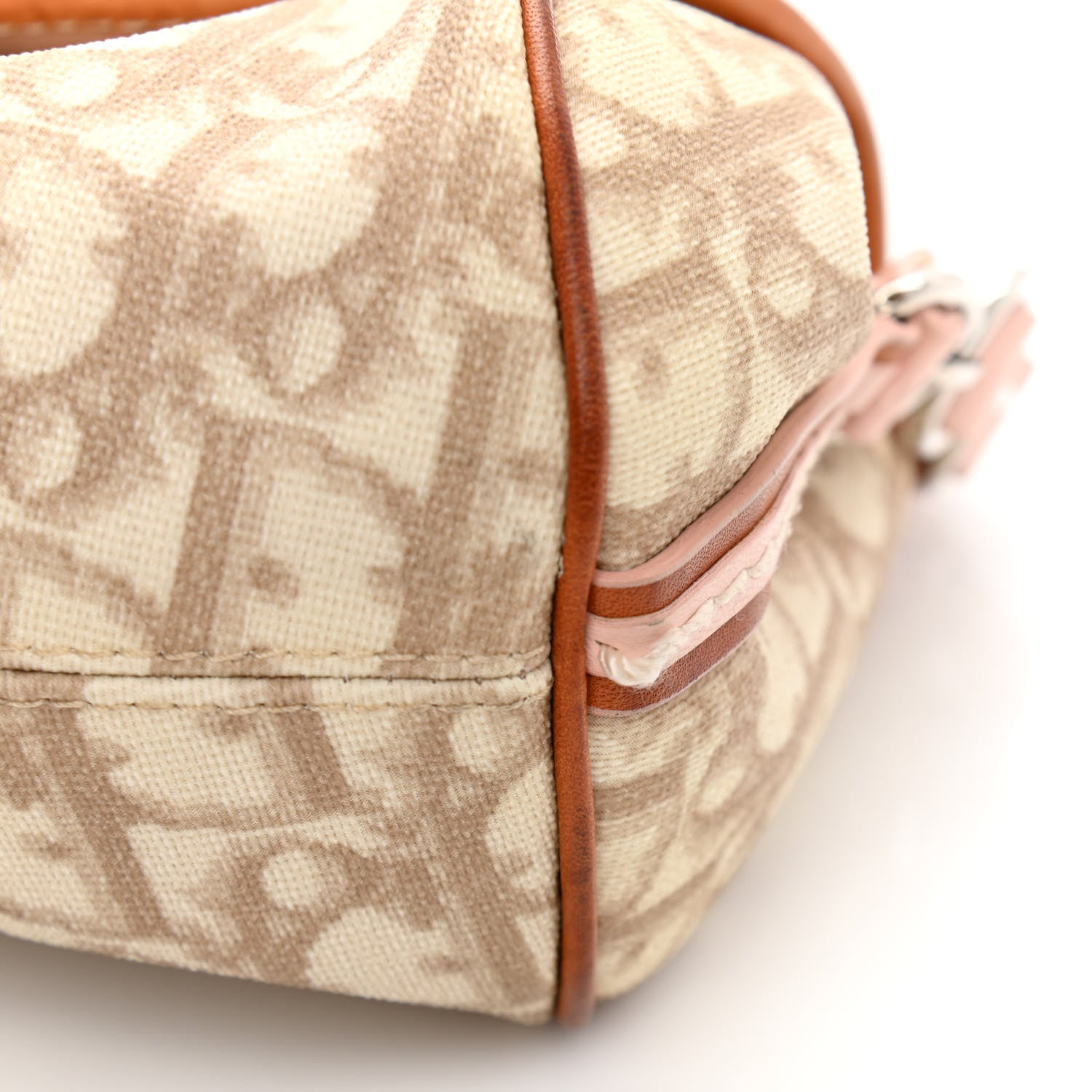 Christian Dior Monogram Romantique Trotter Flap Bag Beige Rose Clair 13 of 15