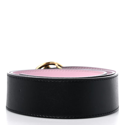 Fendi Vitello Liberty F is Fendi Bi-Color Reversible Belt 90 36 Black Peonia 2 of 5
