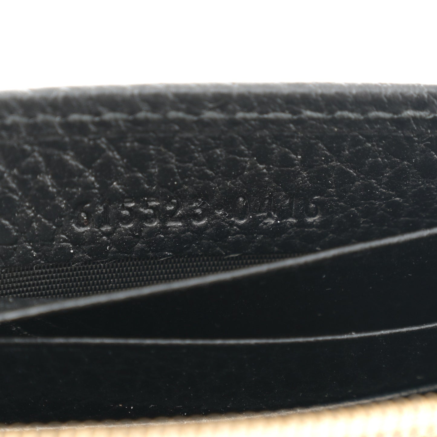 Dollar Calfskin Interlocking G Chain Wallet Black
