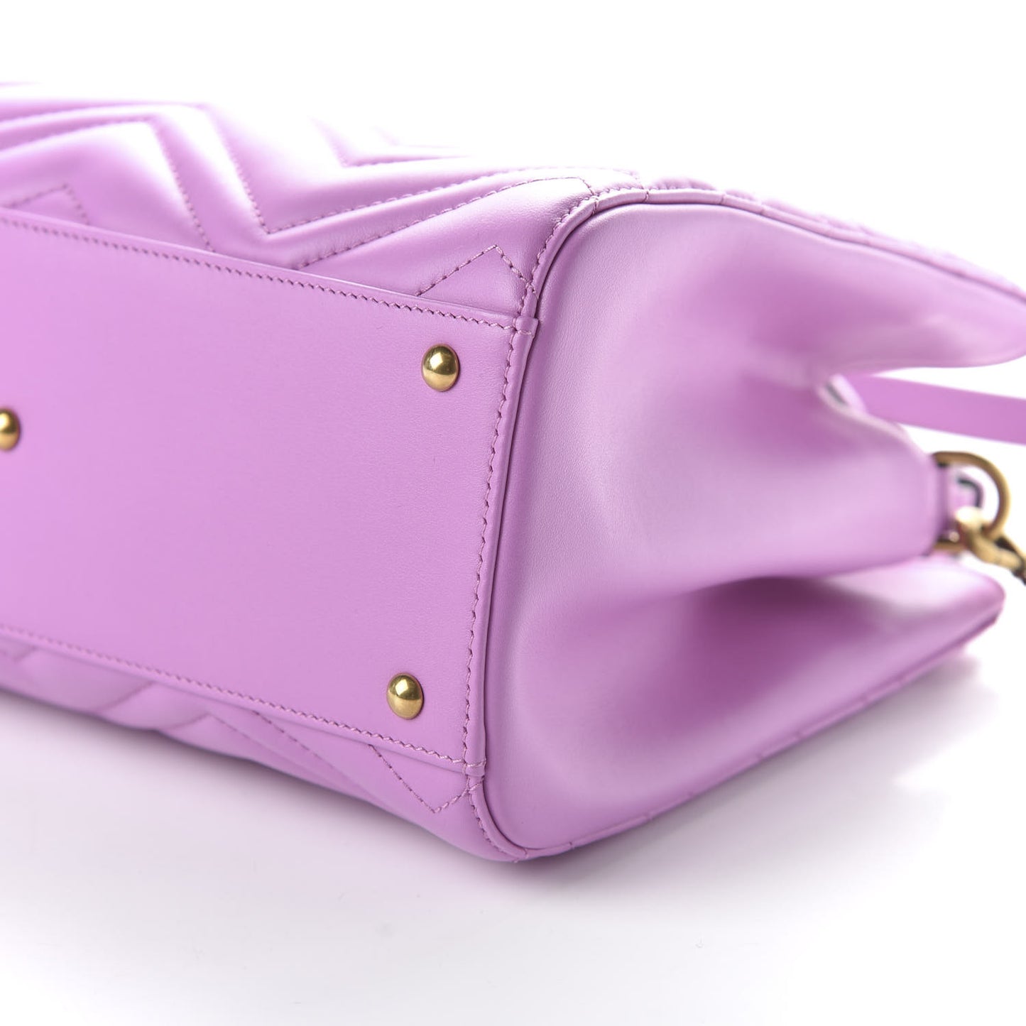 Calfskin Matelasse Small GG Marmont Tote Candy Mousse