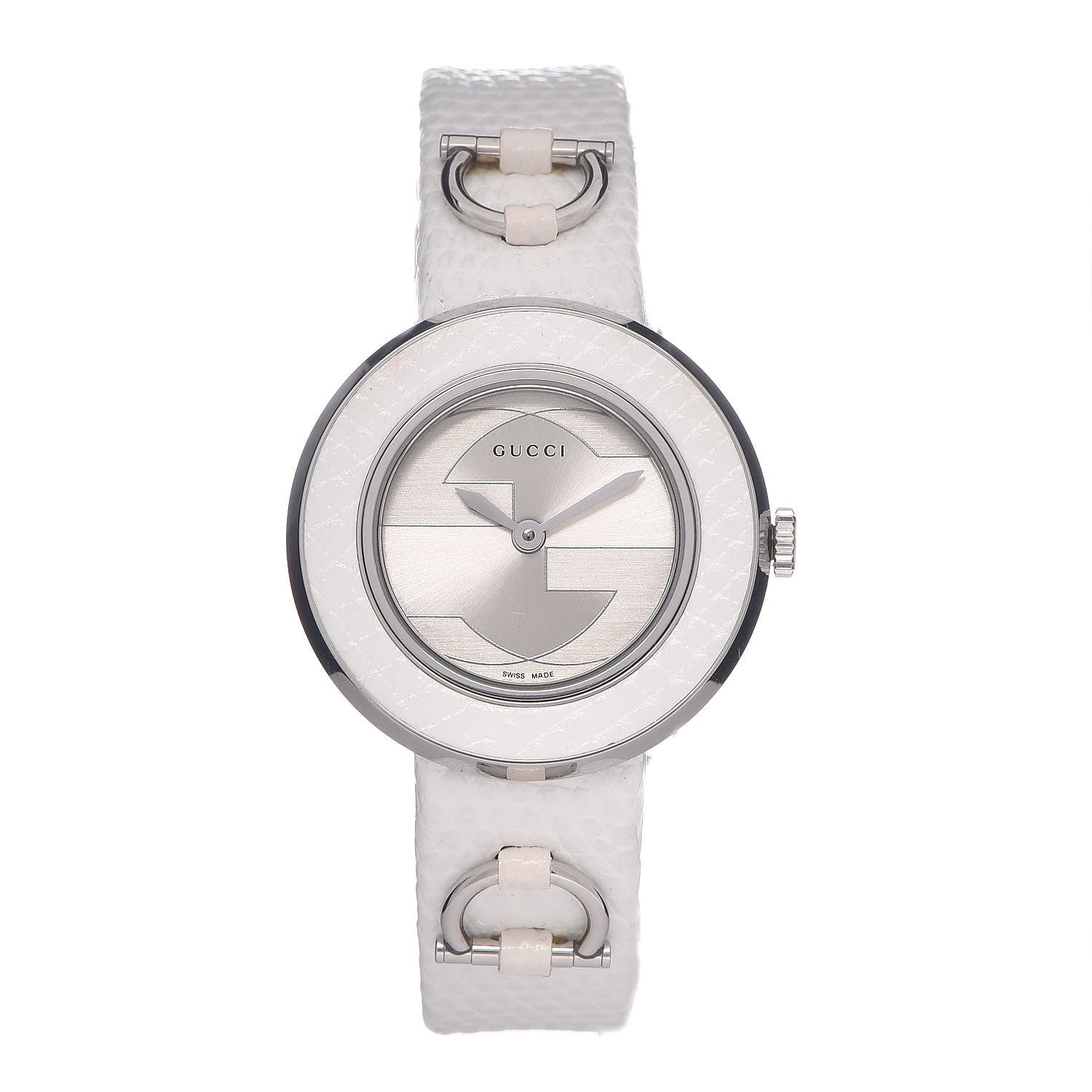 Gucci Stainless Steel Calfskin 27mm U-Play Quartz Watch 1 of 8
