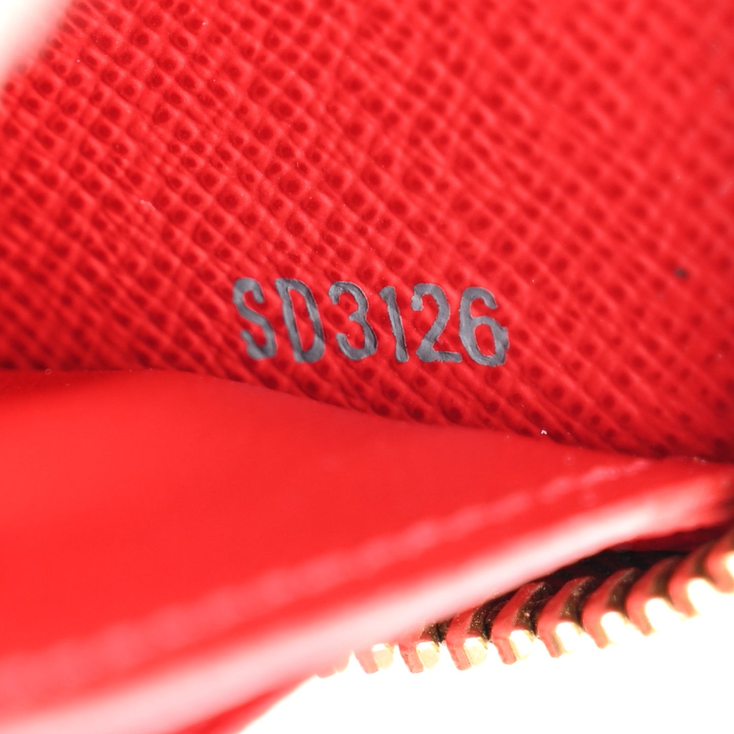 Damier Ebene Clemence Wallet Cherry