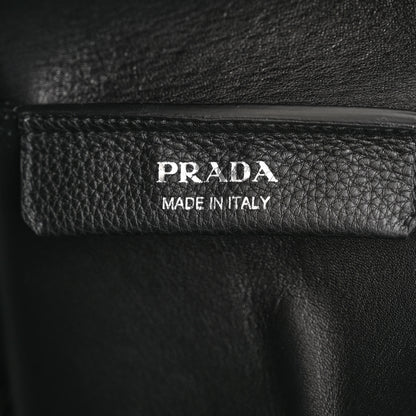 Prada Vitello Daino Soft Medium Dynamique Tote Black 6 of 10