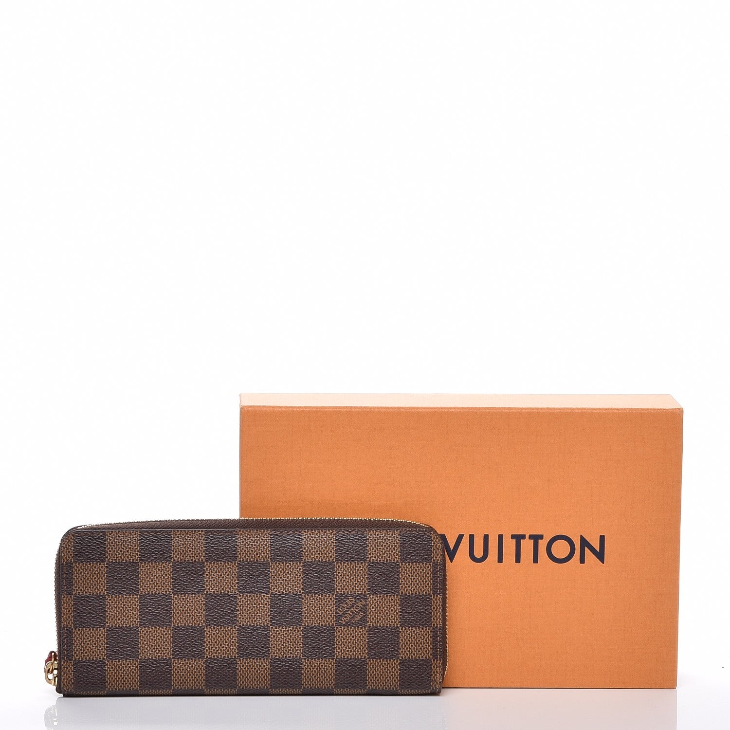 Louis Vuitton Damier Ebene Clemence Wallet Cherry 8 of 8