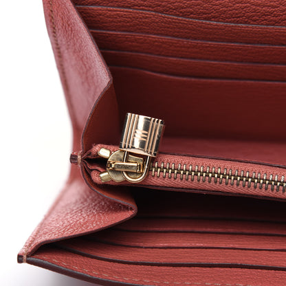 Hermes Chevre Mysore Kelly Longue Wallet Rose The 14 of 19