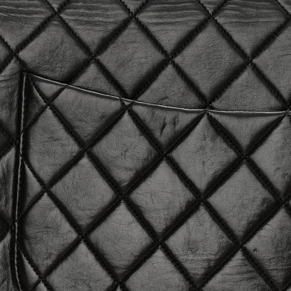 Chanel Lambskin Quilted Jumbo Single Flap Black 17 of 19