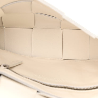 Bottega Veneta Lambskin Maxi Intrecciato Cassette Crossbody Bag White 5 of 25