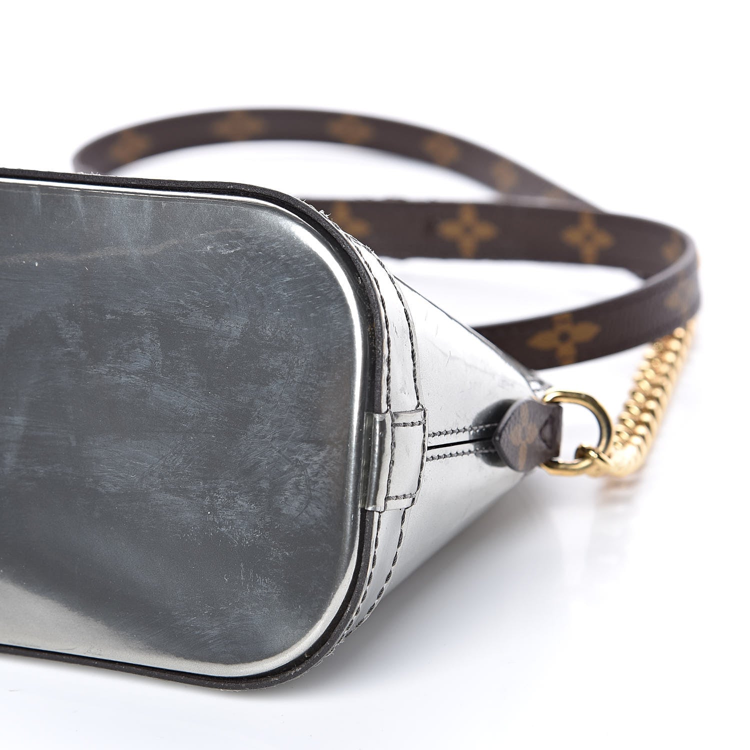 Louis Vuitton Patent Monogram Miroir Mirror Mini Alma Gris Metal 11 of 13