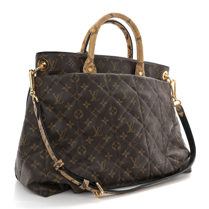 Louis Vuitton Monogram Python Ostrich Etoile Exotique GM Miel 3 of 11
