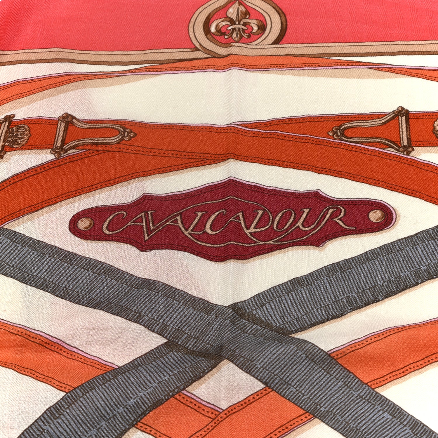 Hermes Cashmere Silk Cavalcadour Shawl 140 5 of 5