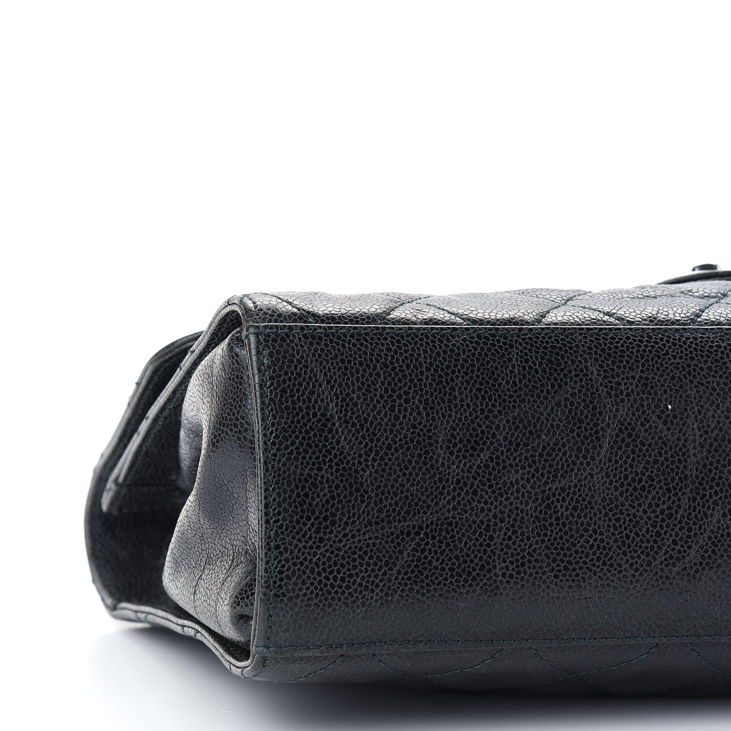 Chanel Crumpled Grained Calfskin Jumbo CC Crave Flap Black 8 of 9