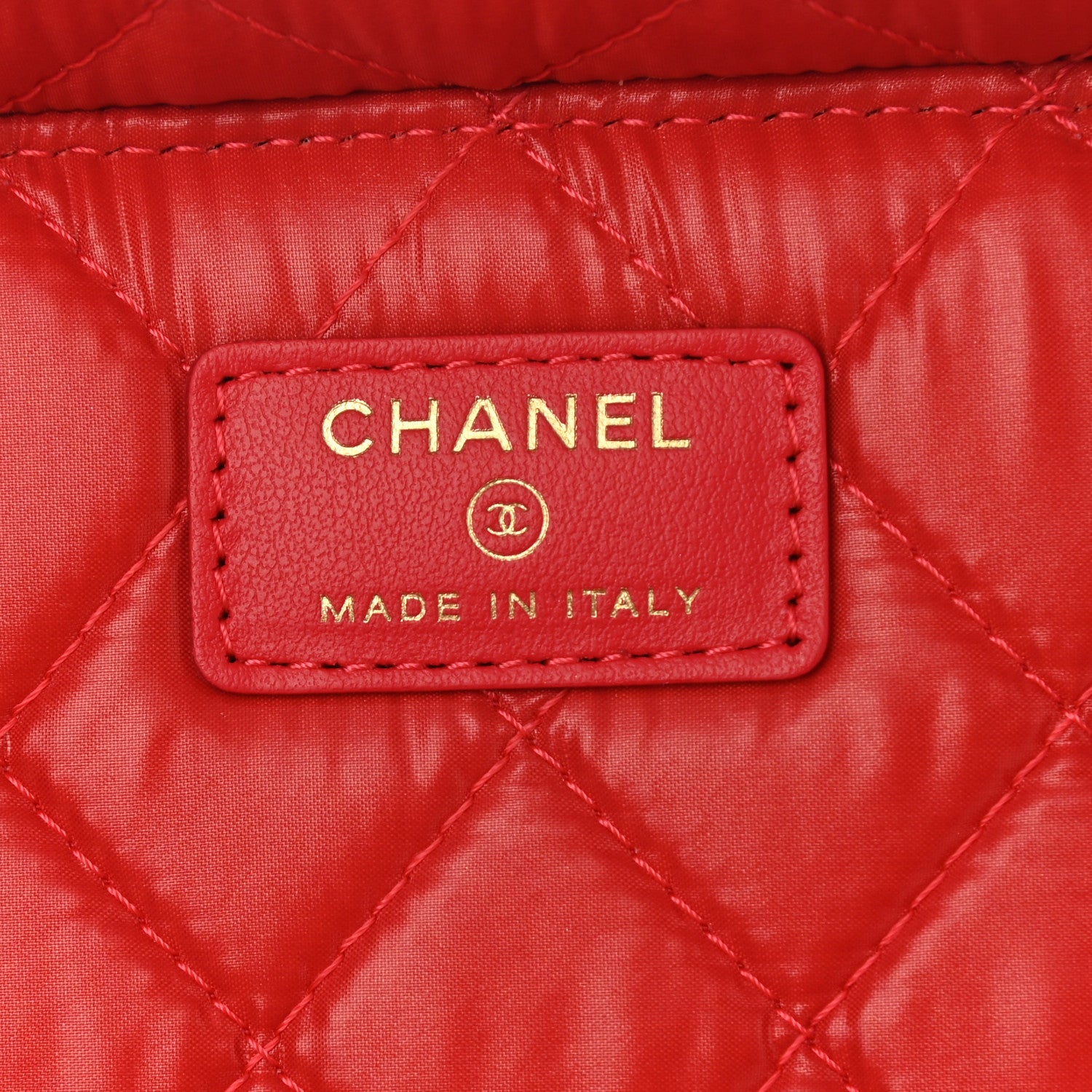 Chanel Caviar Quilted Large Vanity Pouch Red 6 of 7