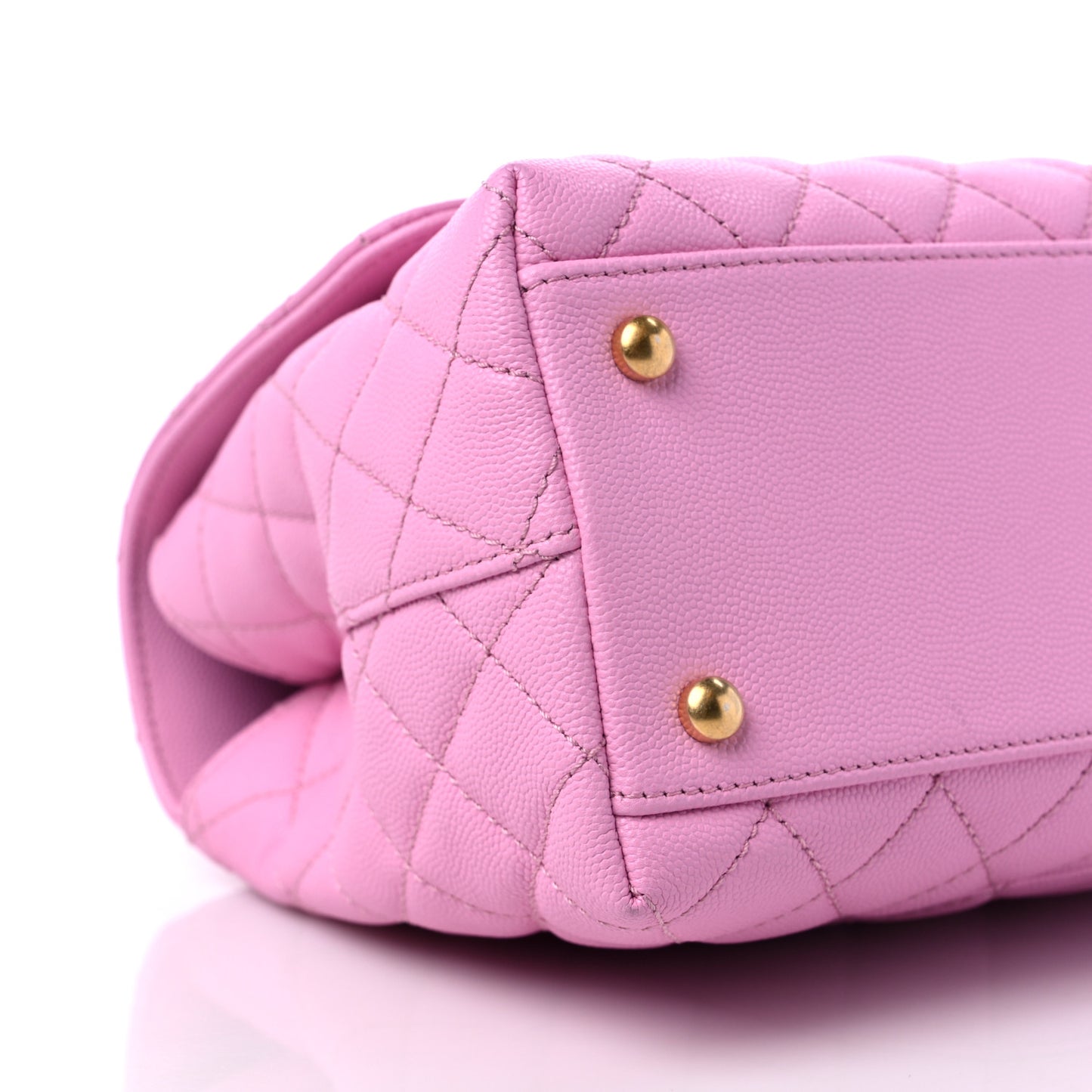 Caviar Quilted Small Coco Chain Handle Flap Lilas