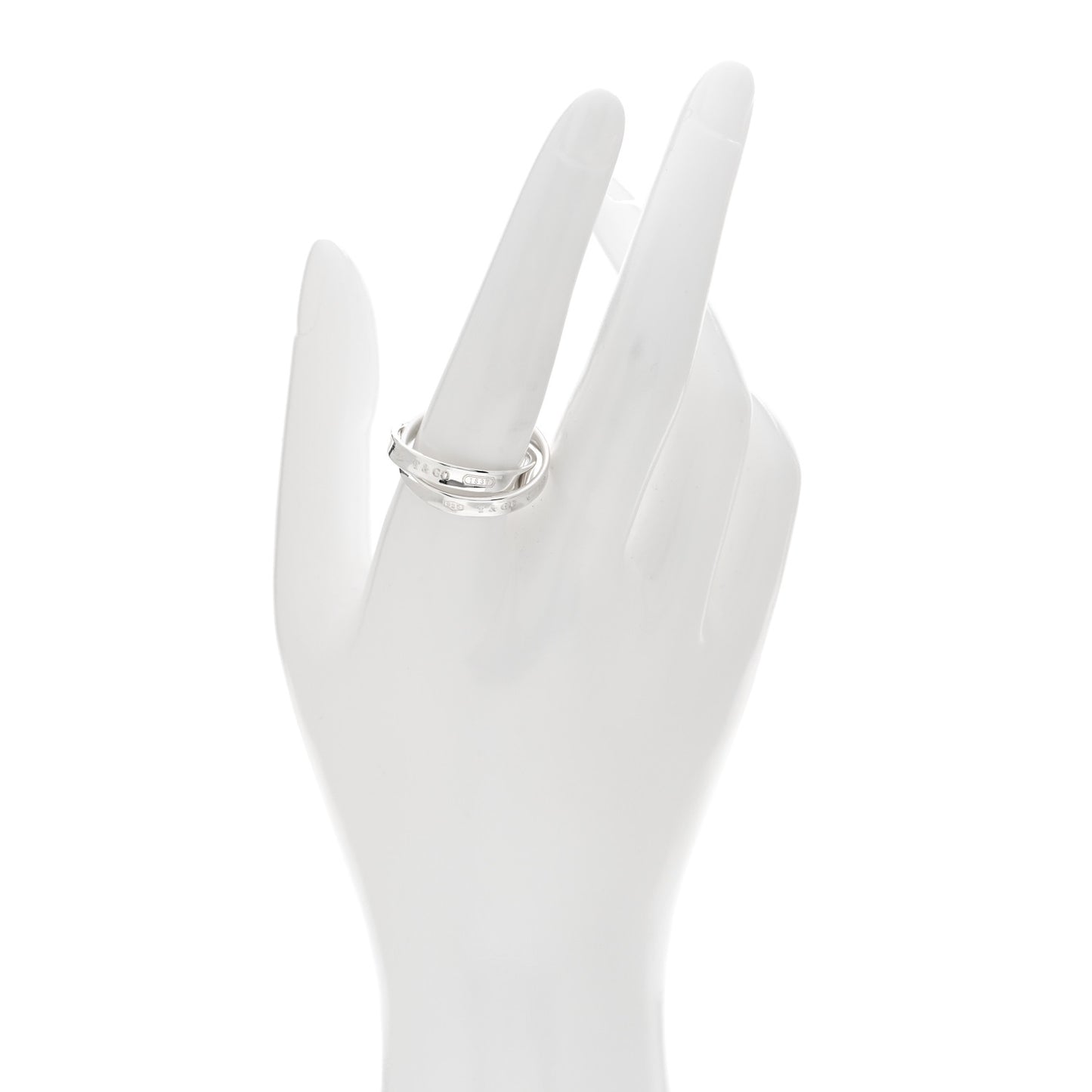 Sterling Silver 1837 Interlocking Circles Ring 58 8.25