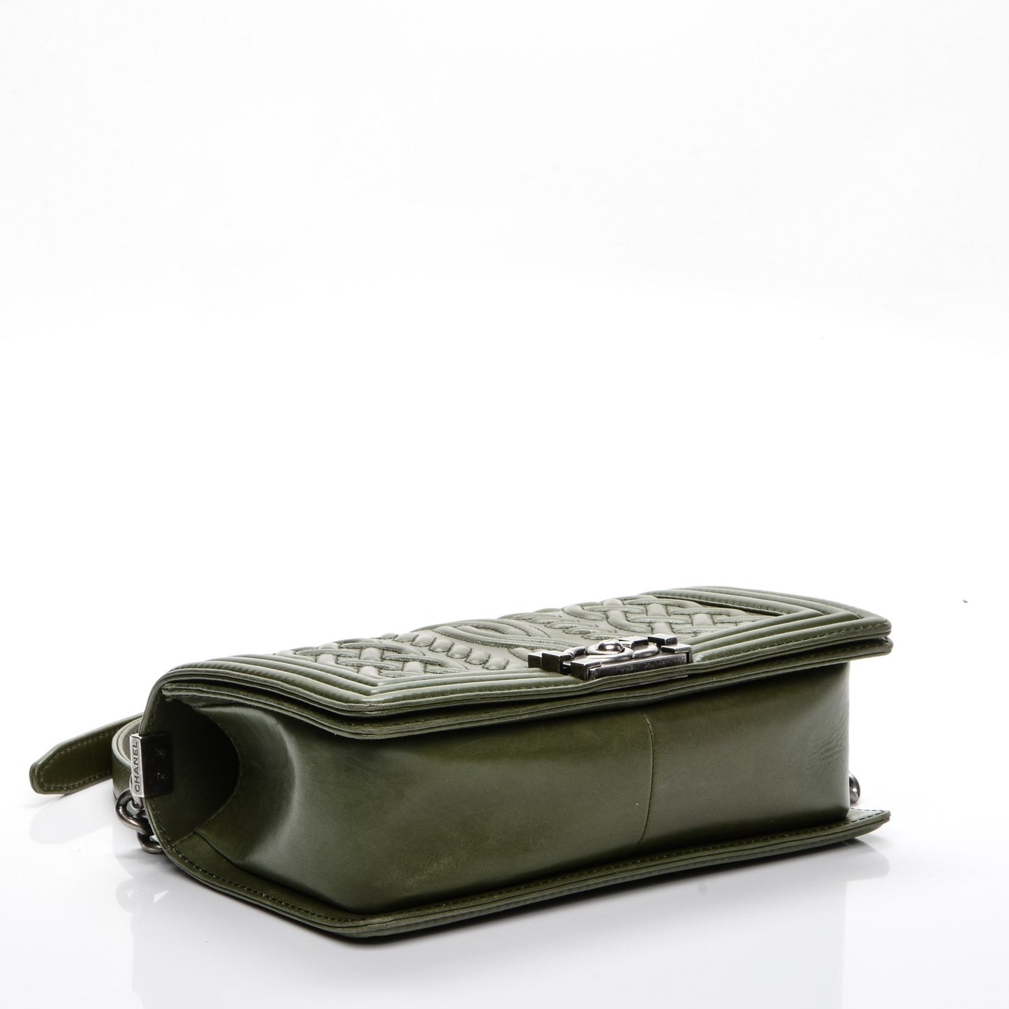 Lambskin Medium Celtic Boy Flap Green