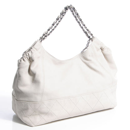Chanel Calfskin Baby Coco Cabas White 3 of 7