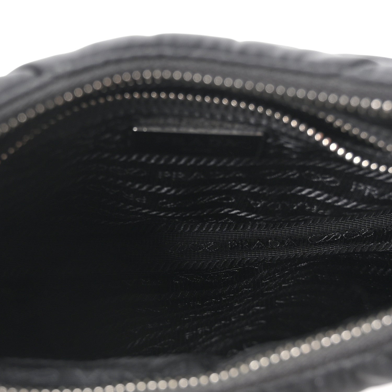 Prada Re-Nylon Triangle Padded Patchwork Shoulder Bag Black 4 of 10