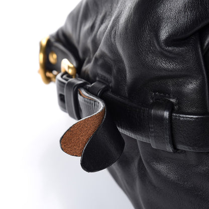 Prada Soft Calf Shoulder Bag Black 9 of 9