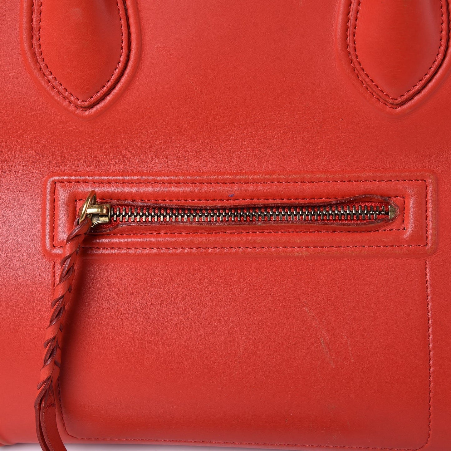 Nappa Calfskin Medium Phantom Luggage Vermillion