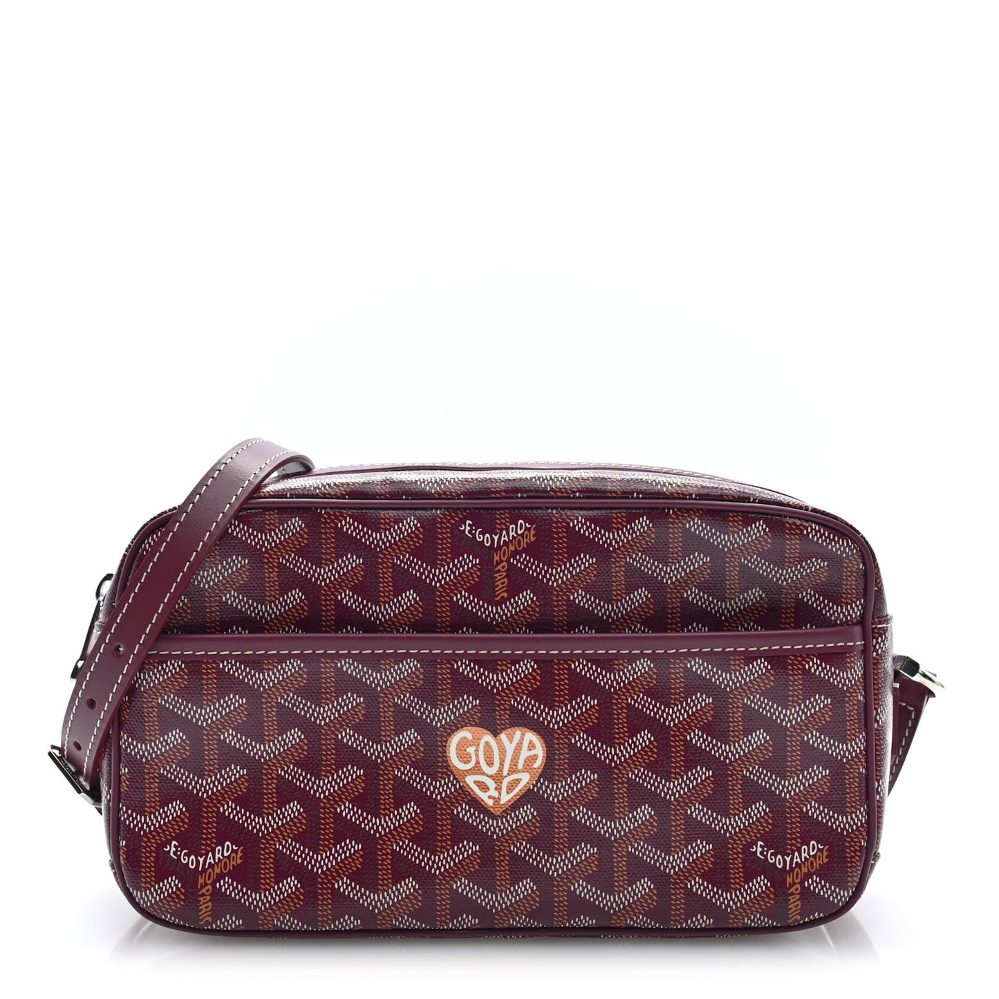 Goyardine Coeur Sac Cap Vert Burgundy