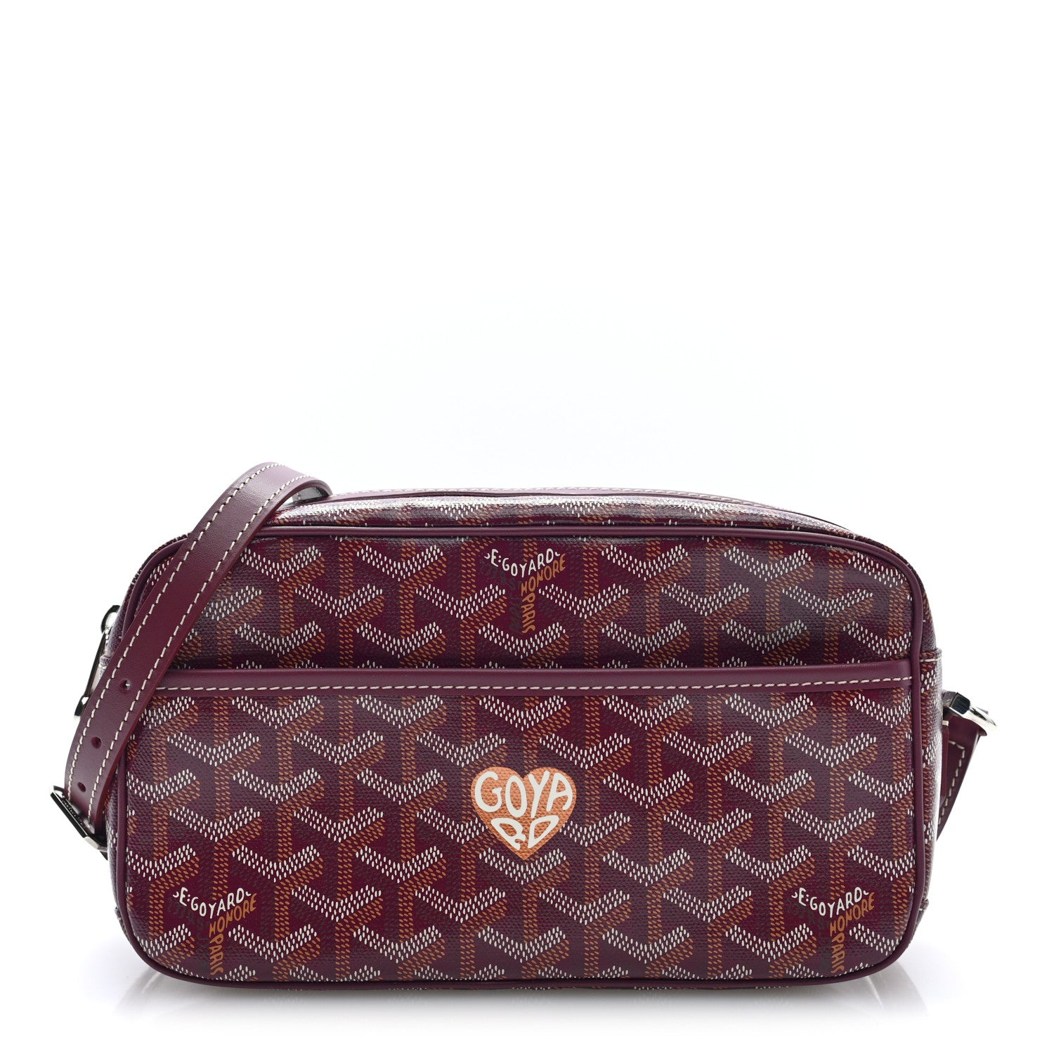 Goyard Goyardine Coeur Sac Cap Vert Burgundy 1 of 8