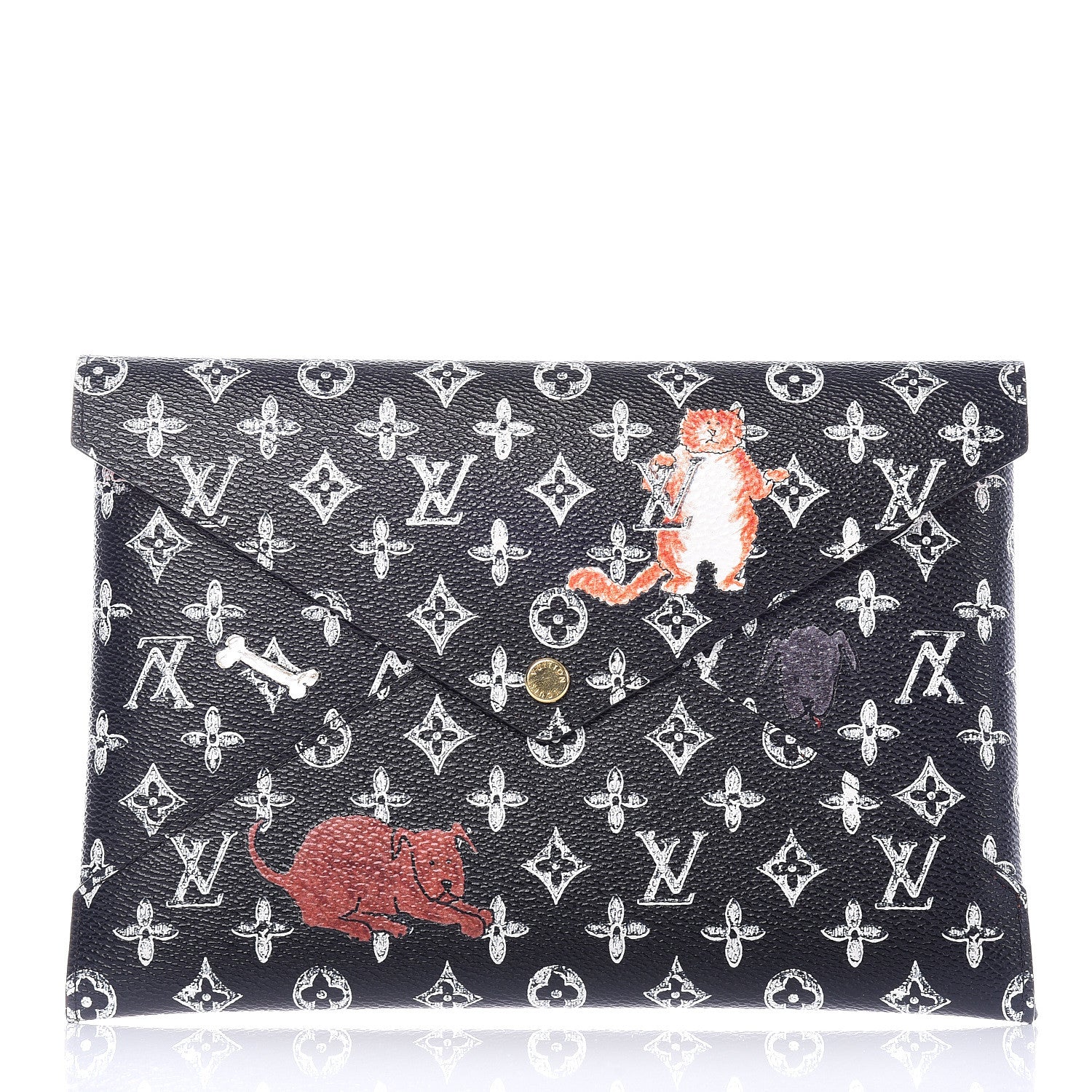 Louis Vuitton Catogram Large Kirigami Pochette Black 1 of 6