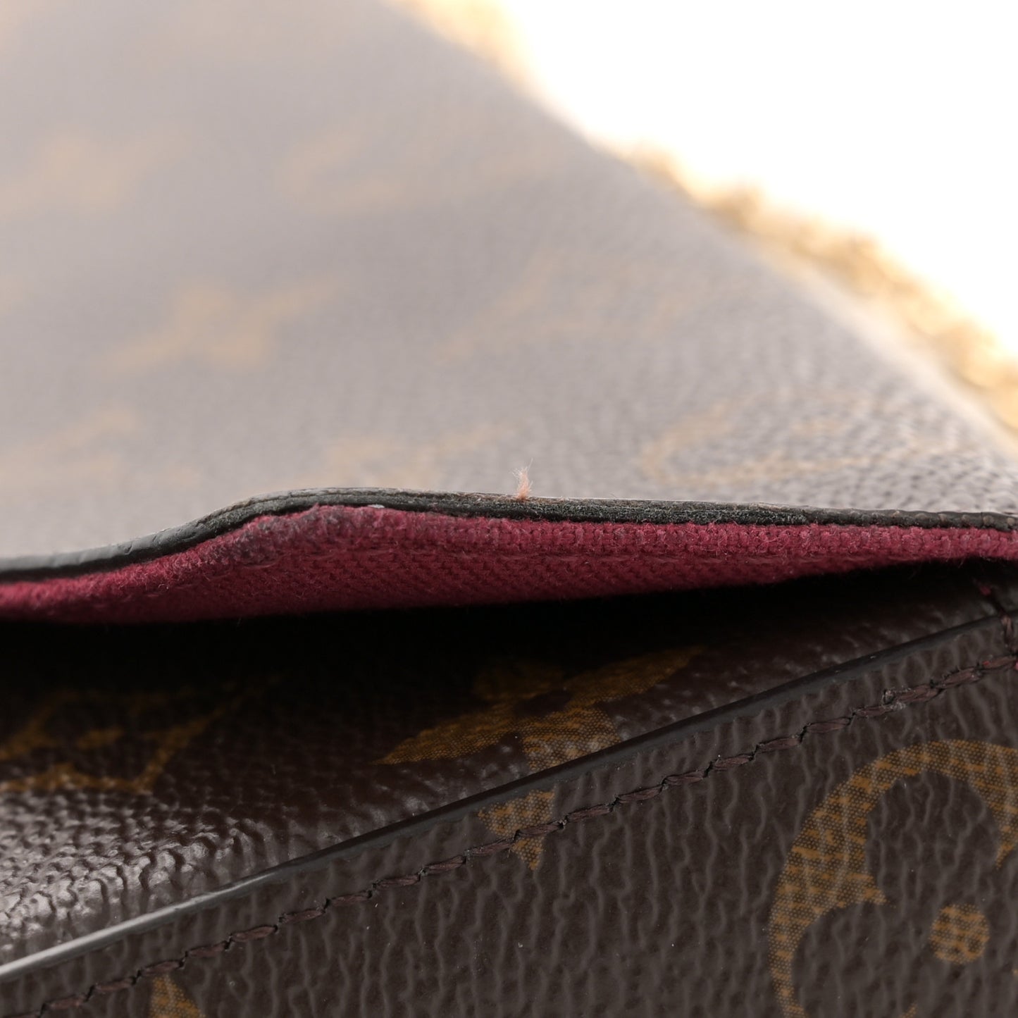 Monogram Pochette Felicie Chain Wallet Fuchsia