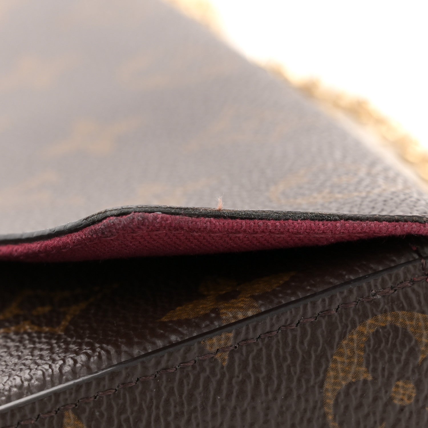 Louis Vuitton Monogram Pochette Felicie Chain Wallet Fuchsia 12 of 13