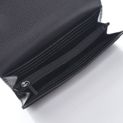Gucci Dollar Calfskin GG Marmont Continental Wallet Black 5 of 8