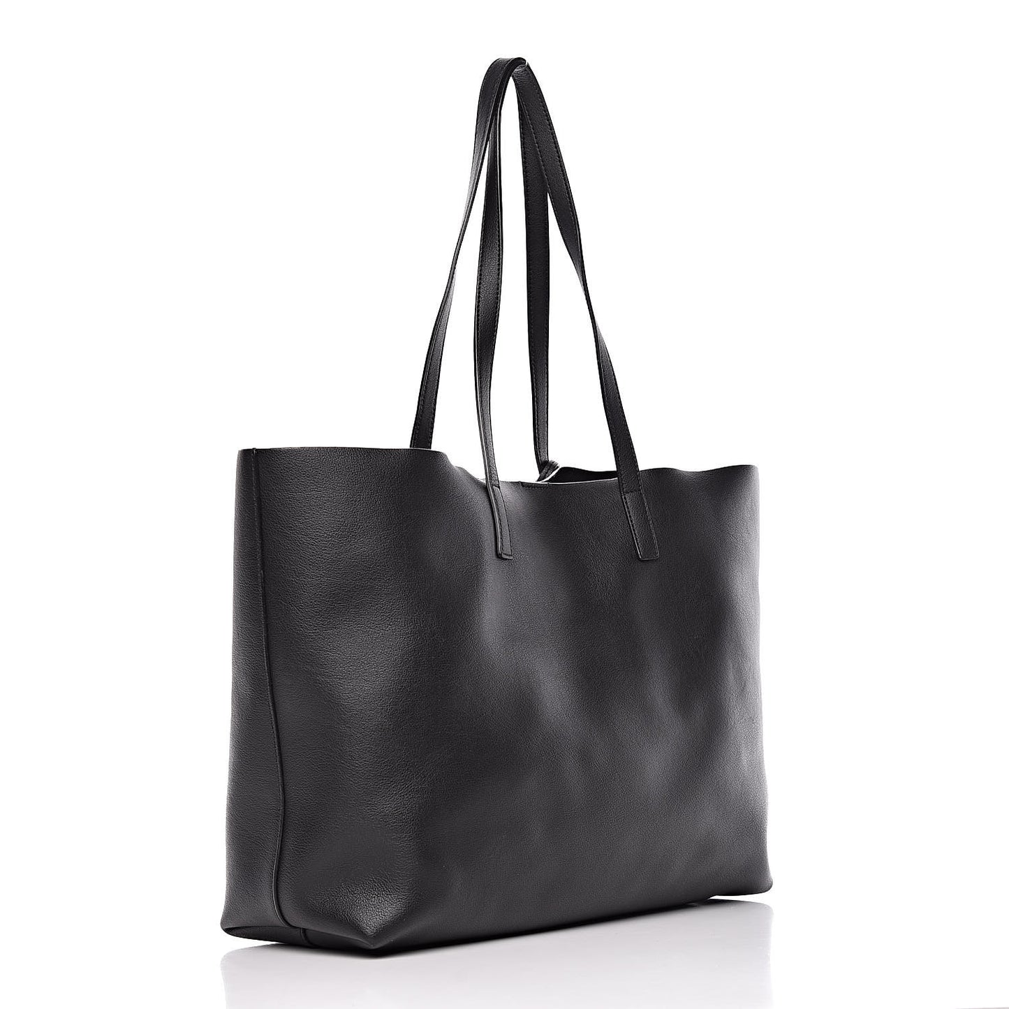Calfskin Large Shopping Tote Black