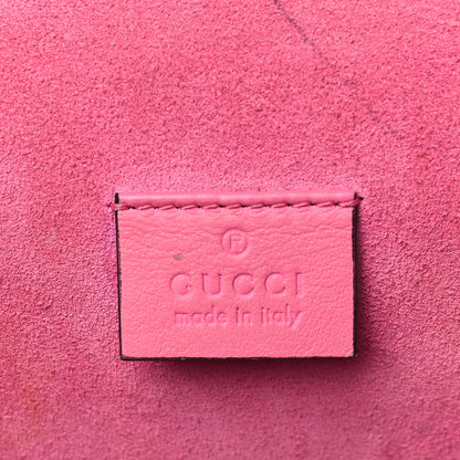 Gucci GG Supreme Monogram Suede Pierced Heart Embroidered Medium Dionysus Shoulder Bag Beige Ebony Pink Tropical Flower 6 of 11