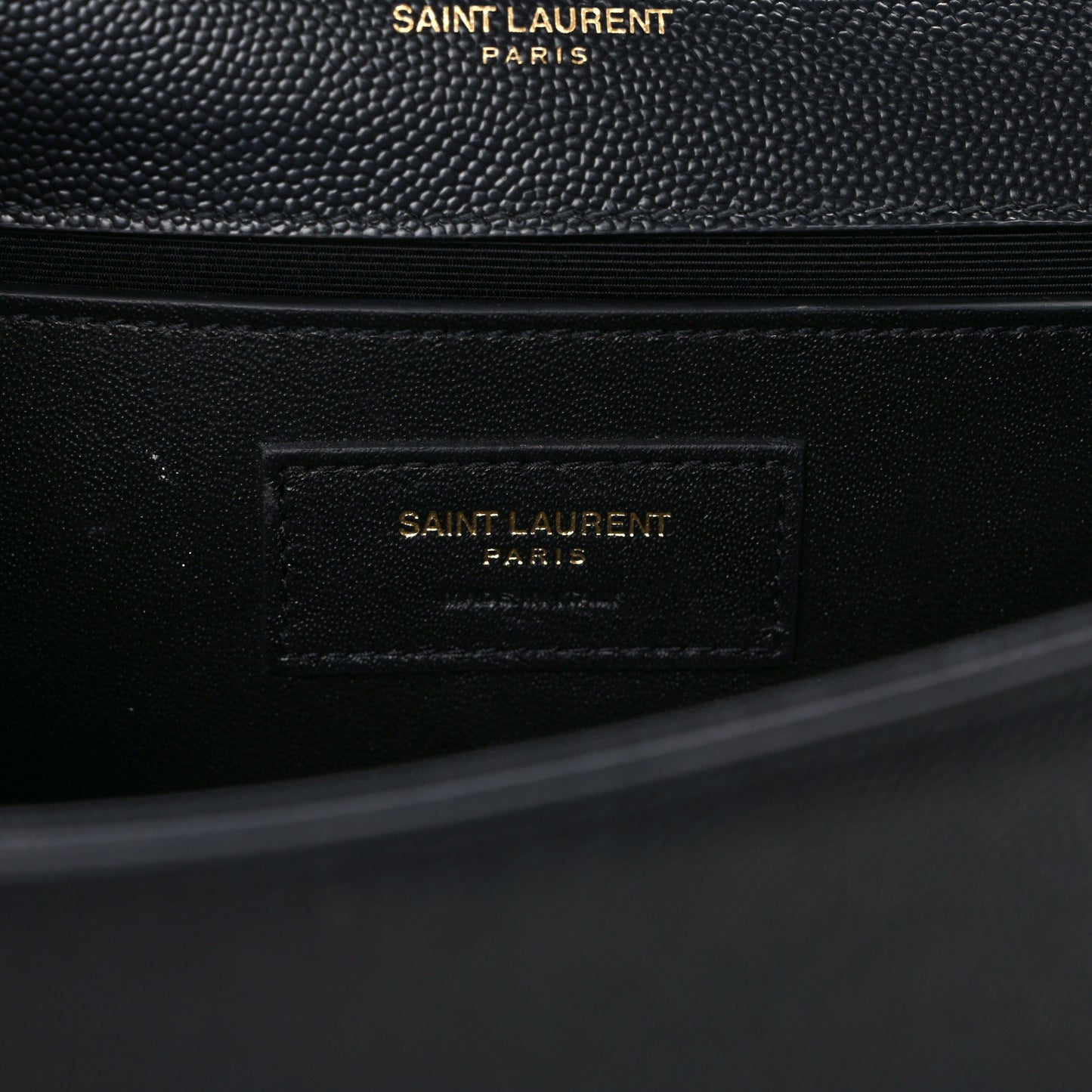 Grain De Poudre Monogram Cassandre Clutch Black