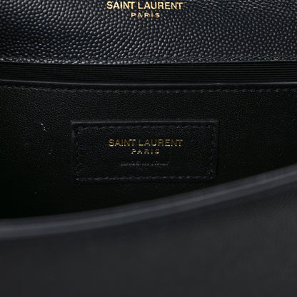 Saint Laurent Grain De Poudre Monogram Cassandre Clutch Black 6 of 10