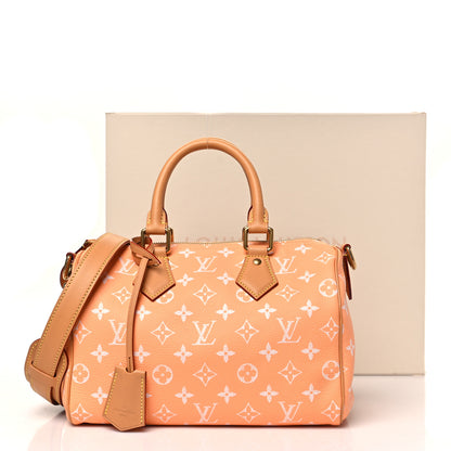Louis Vuitton Calfskin Monogram Speedy P9 Bandouliere 25 Summer Peach 11 of 11