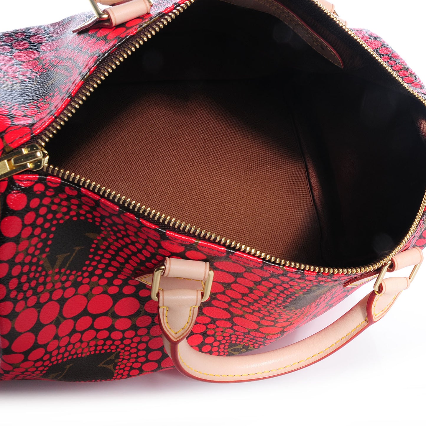 Monogram Kusama Town Speedy 30 Red