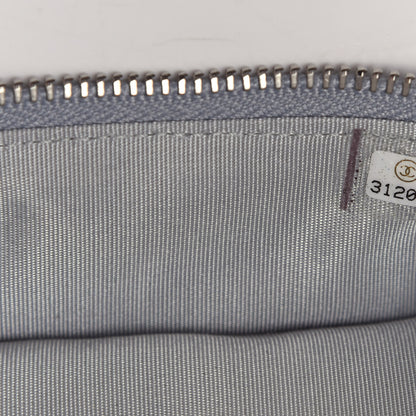 Chanel Metallic Caviar Quilted Mini Top Handle Vanity With Chain Silver 7 of 10