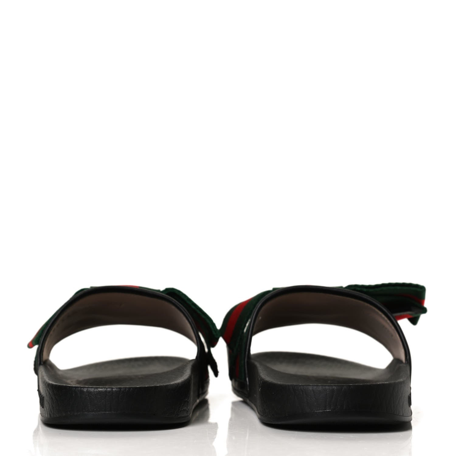 Gucci Satin Web Bow Slide Sandals 36 Black 6 of 12