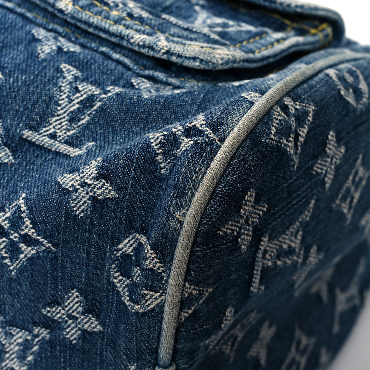 Louis Vuitton Monogram Denim Neo Speedy Blue 9 of 14
