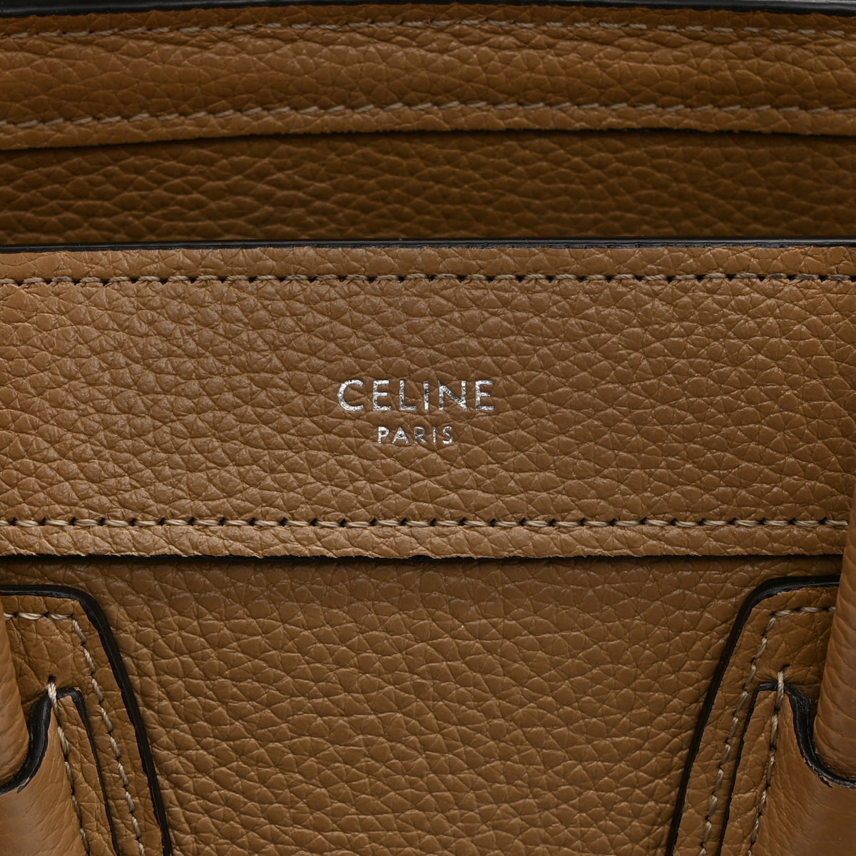 Drummed Calfskin Nano Luggage Dune