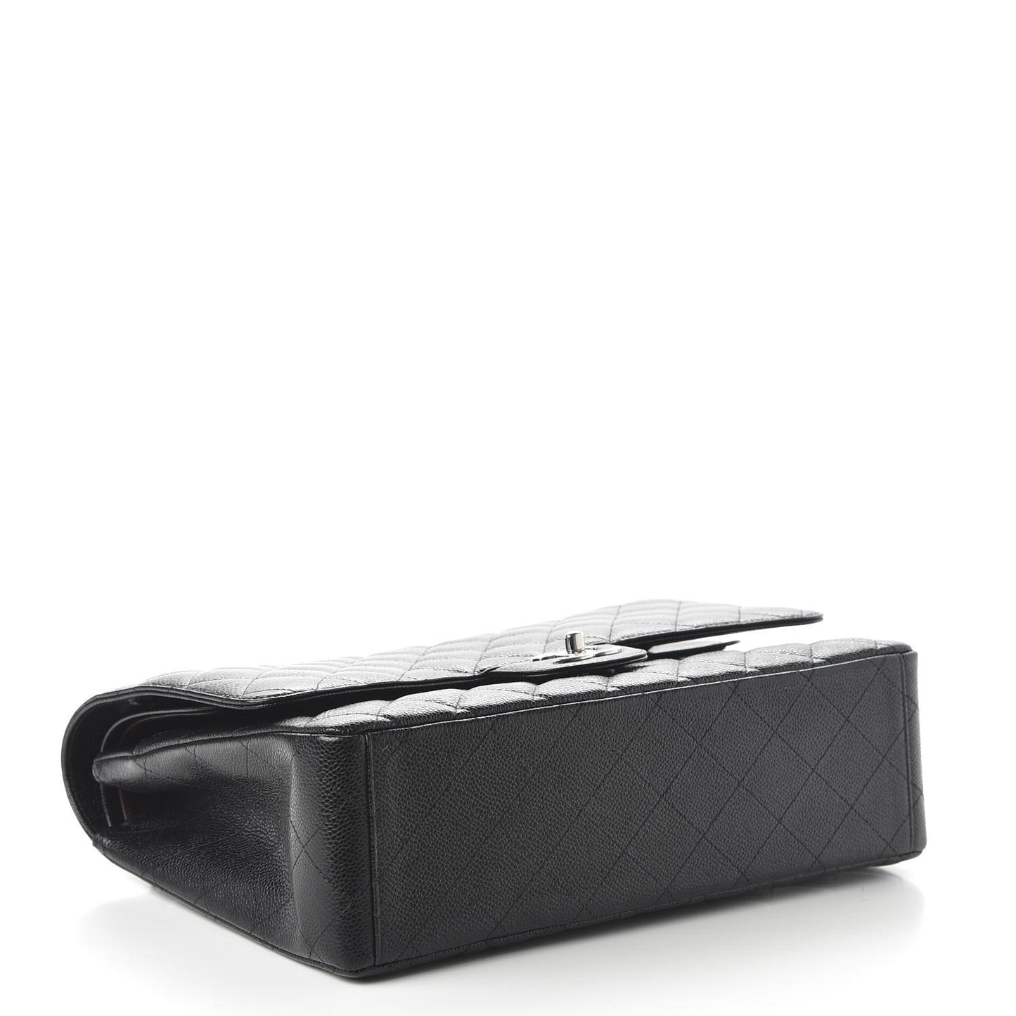 Caviar Quilted Maxi Double Flap Black