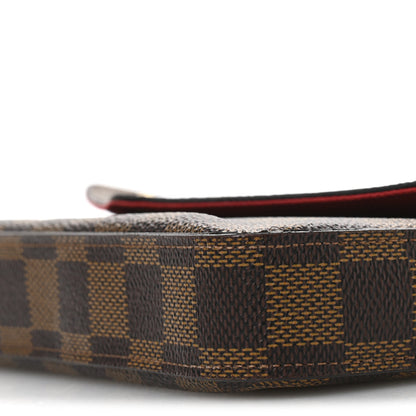 Louis Vuitton Damier Ebene Pochette Felicie Chain Wallet 12 of 12