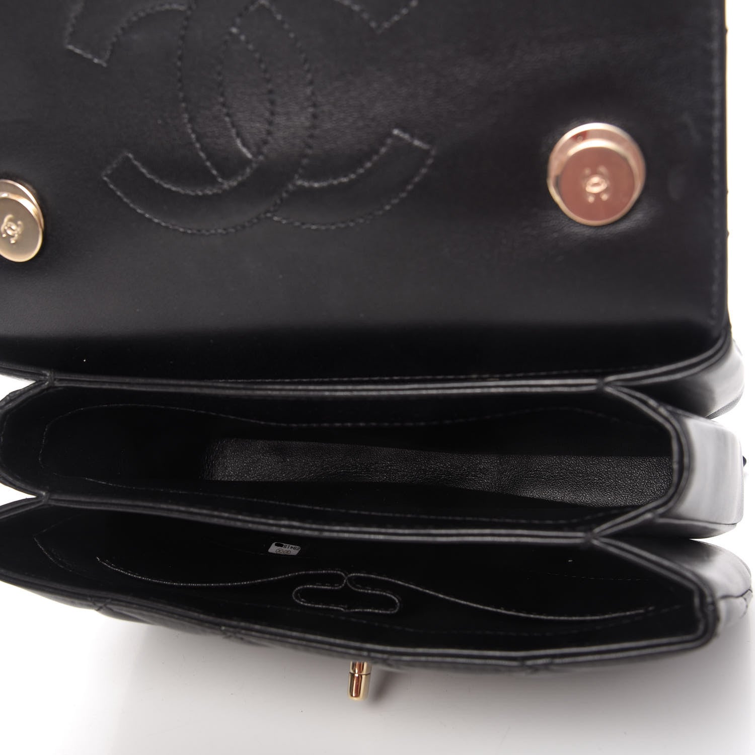 Chanel Lambskin Quilted Small Trendy CC Dual Handle Flap Bag Black 5 of 11