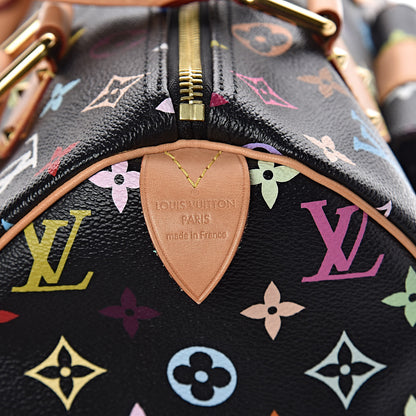 Louis Vuitton Monogram Multicolor Speedy 30 Black 6 of 8