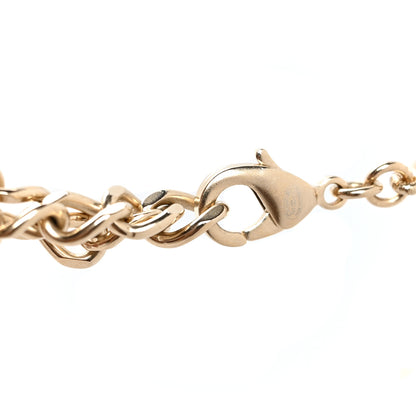 Chanel Pearl Crystal Baguette CC Short Necklace Gold 4 of 5