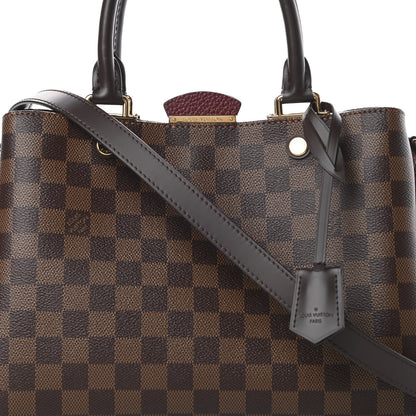 Louis Vuitton Damier Ebene Cuir Taurillon Brittany Bordeaux 8 of 10