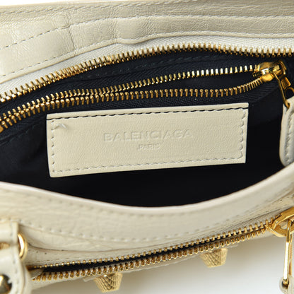 Balenciaga Agneau Giant 12 Gold Hardware Mini City Blanc Creme Light Craie 6 of 12