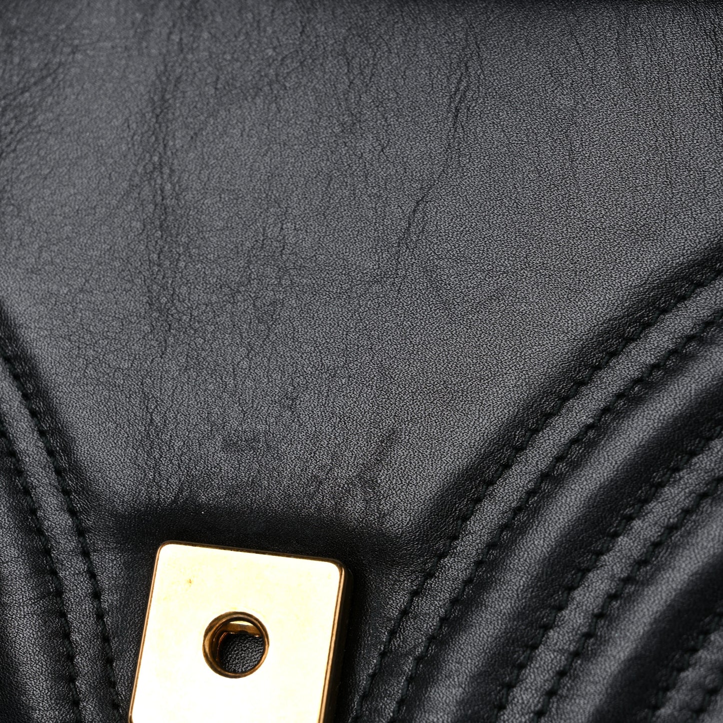 Calfskin Matelasse Small GG Marmont Shoulder Bag Black