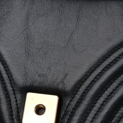 Gucci Calfskin Matelasse Small GG Marmont Shoulder Bag Black 13 of 14