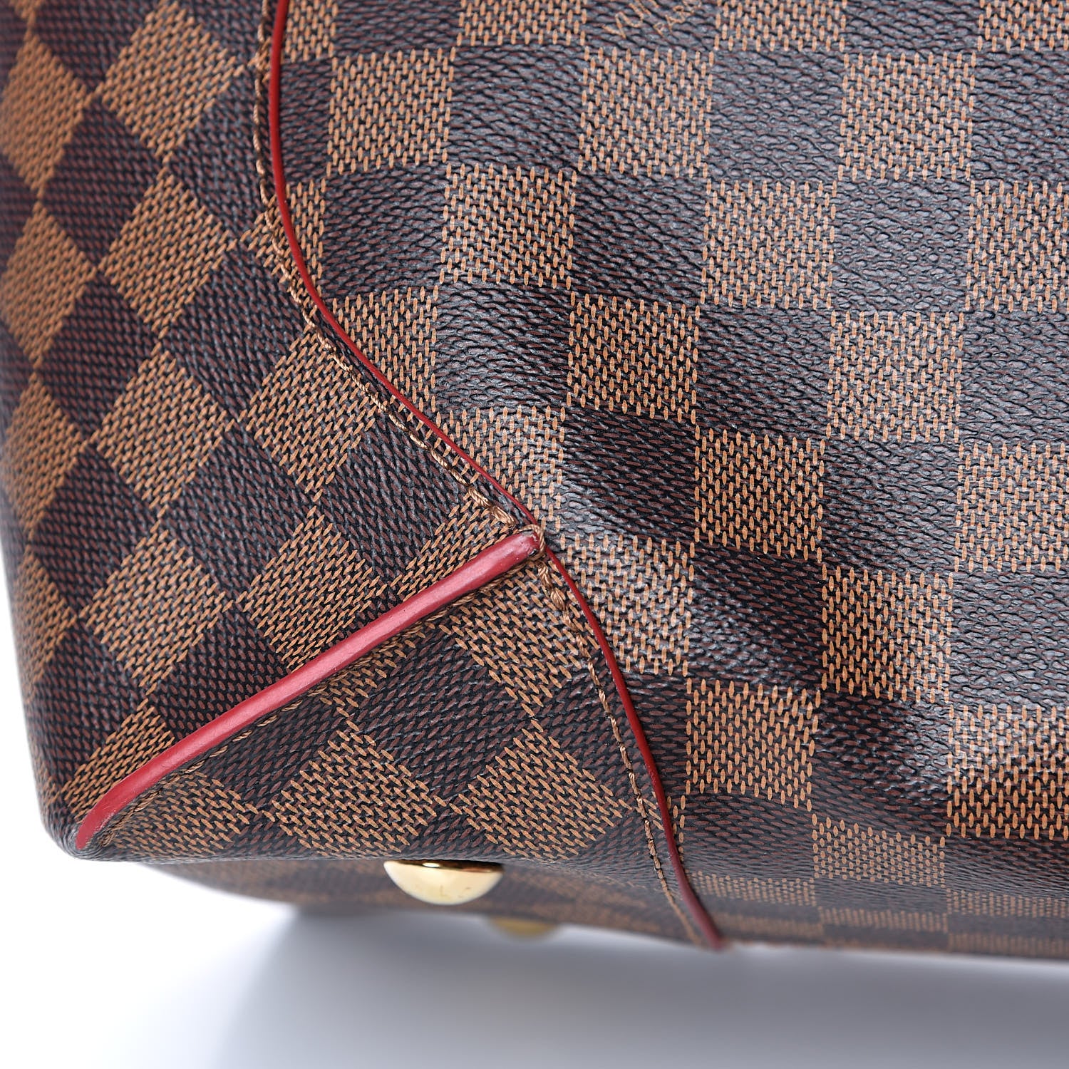 Louis Vuitton Damier Ebene Caissa Tote MM Cherry 11 of 13